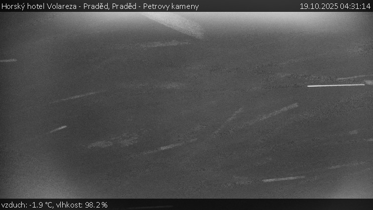 Horský hotel Volareza - Praděd - Praděd - Petrovy kameny - 19.10.2025 v 04:31 Horský hotel Volareza - Praděd - Praděd - Petrovy kameny - 19.10.2025 v 04:31