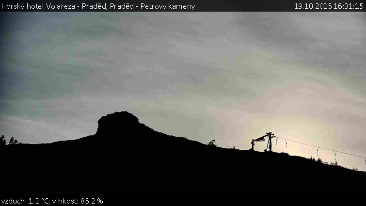 Horský hotel Volareza - Praděd - Praděd - Petrovy kameny - 19.10.2025 v 16:31 Horský hotel Volareza - Praděd - Praděd - Petrovy kameny - 19.10.2025 v 16:31