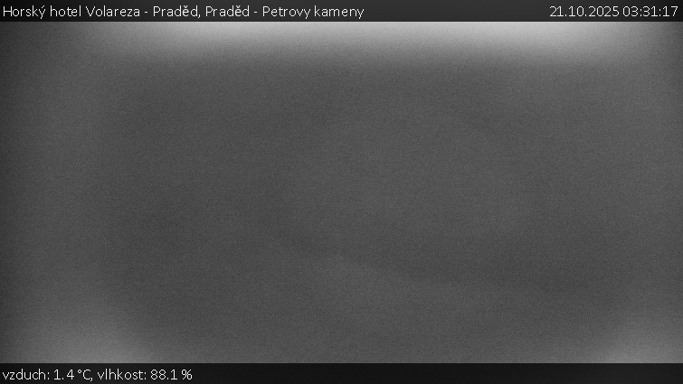 Horský hotel Volareza - Praděd - Praděd - Petrovy kameny - 21.10.2025 v 03:31 Horský hotel Volareza - Praděd - Praděd - Petrovy kameny - 21.10.2025 v 03:31