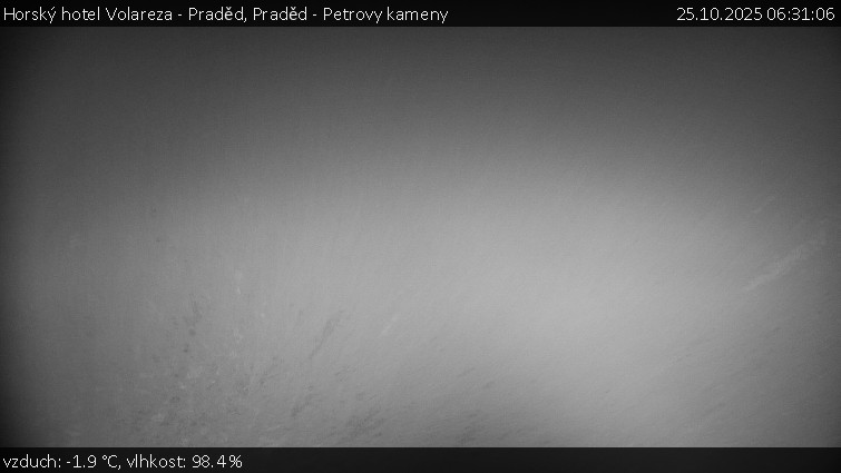 Horský hotel Volareza - Praděd - Praděd - Petrovy kameny - 25.10.2025 v 06:31 Horský hotel Volareza - Praděd - Praděd - Petrovy kameny - 25.10.2025 v 06:31
