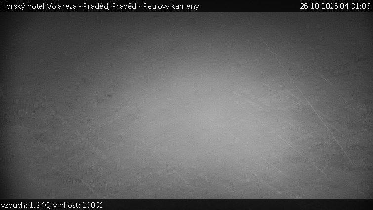 Horský hotel Volareza - Praděd - Praděd - Petrovy kameny - 26.10.2025 v 04:31 Horský hotel Volareza - Praděd - Praděd - Petrovy kameny - 26.10.2025 v 04:31