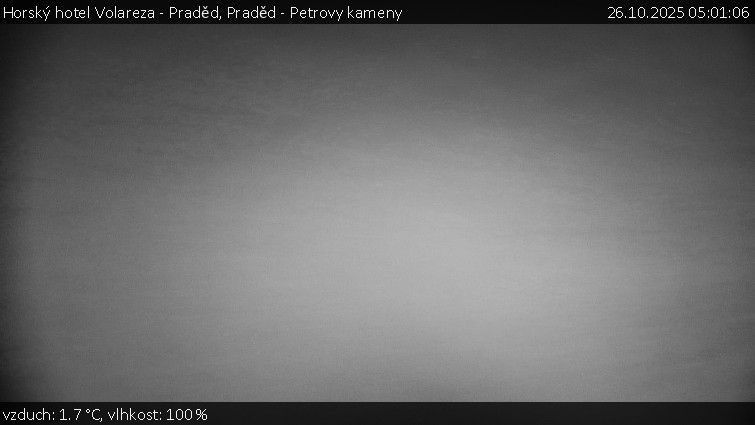Horský hotel Volareza - Praděd - Praděd - Petrovy kameny - 26.10.2025 v 05:01 Horský hotel Volareza - Praděd - Praděd - Petrovy kameny - 26.10.2025 v 05:01