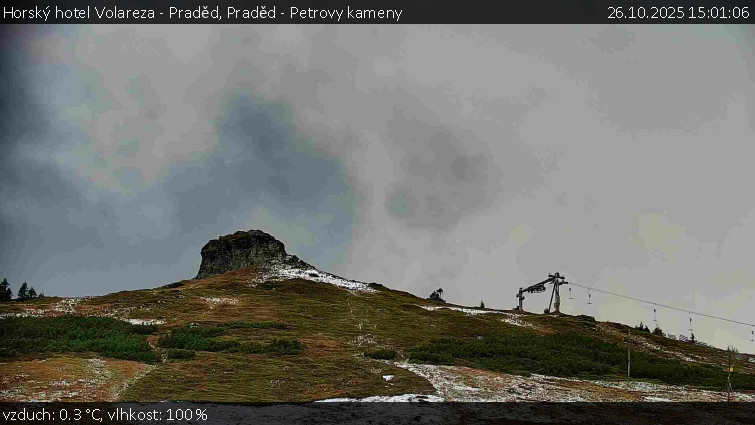 Horský hotel Volareza - Praděd - Praděd - Petrovy kameny - 26.10.2025 v 15:01 Horský hotel Volareza - Praděd - Praděd - Petrovy kameny - 26.10.2025 v 15:01