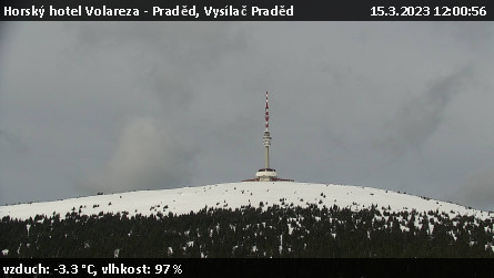 Horský hotel Volareza - Praděd - Vysílač Praděd - 15.3.2023 v 12:00