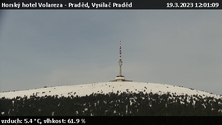 Horský hotel Volareza - Praděd - Vysílač Praděd - 19.3.2023 v 12:01