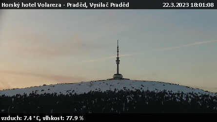 Horský hotel Volareza - Praděd - Vysílač Praděd - 22.3.2023 v 18:01