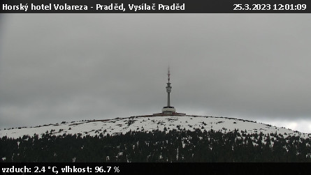 Horský hotel Volareza - Praděd - Vysílač Praděd - 25.3.2023 v 12:01