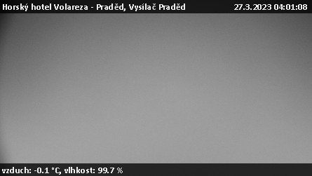 Horský hotel Volareza - Praděd - Vysílač Praděd - 27.3.2023 v 04:01