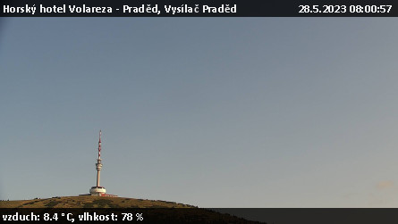 Horský hotel Volareza - Praděd - Vysílač Praděd - 28.5.2023 v 08:00