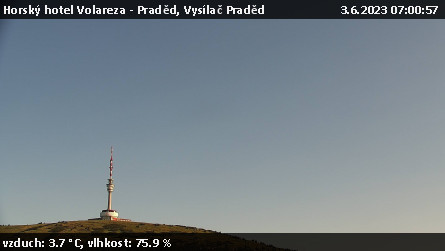 Horský hotel Volareza - Praděd - Vysílač Praděd - 3.6.2023 v 07:00
