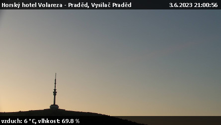 Horský hotel Volareza - Praděd - Vysílač Praděd - 3.6.2023 v 21:00