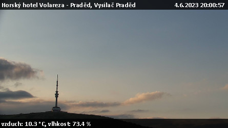 Horský hotel Volareza - Praděd - Vysílač Praděd - 4.6.2023 v 20:00