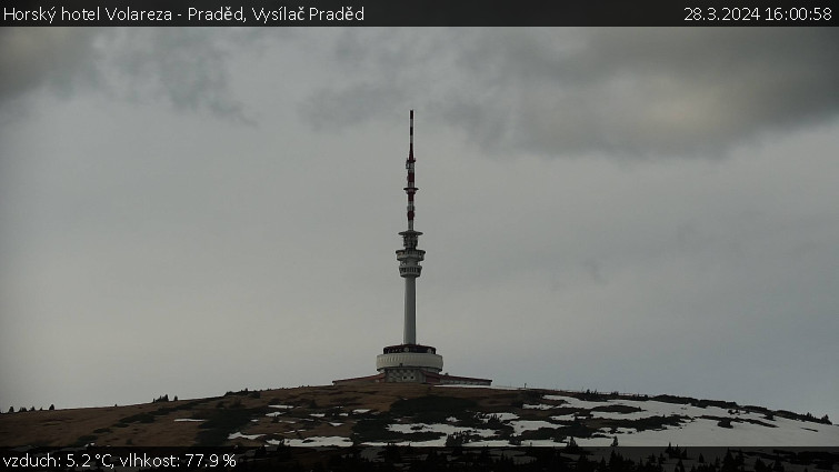 Horský hotel Volareza - Praděd - Vysílač Praděd - 28.3.2024 v 16:00