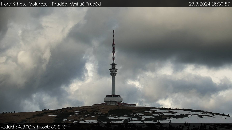 Horský hotel Volareza - Praděd - Vysílač Praděd - 28.3.2024 v 16:30