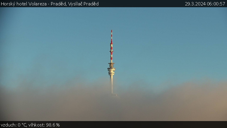 Horský hotel Volareza - Praděd - Vysílač Praděd - 29.3.2024 v 06:00