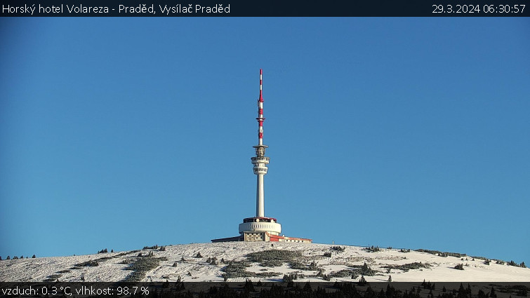 Horský hotel Volareza - Praděd - Vysílač Praděd - 29.3.2024 v 06:30