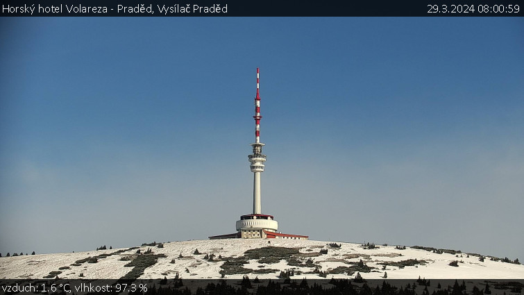 Horský hotel Volareza - Praděd - Vysílač Praděd - 29.3.2024 v 08:00