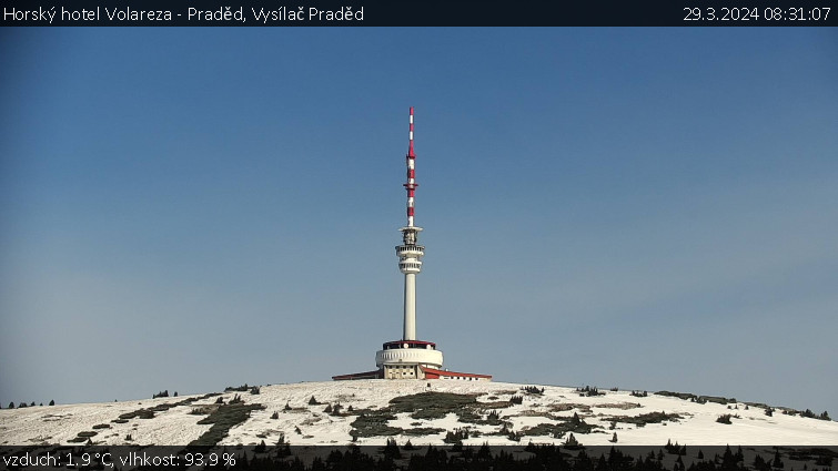 Horský hotel Volareza - Praděd - Vysílač Praděd - 29.3.2024 v 08:31