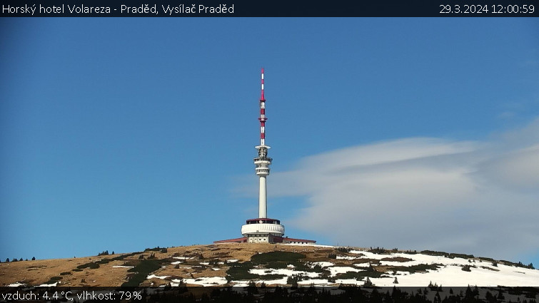 Horský hotel Volareza - Praděd - Vysílač Praděd - 29.3.2024 v 12:00