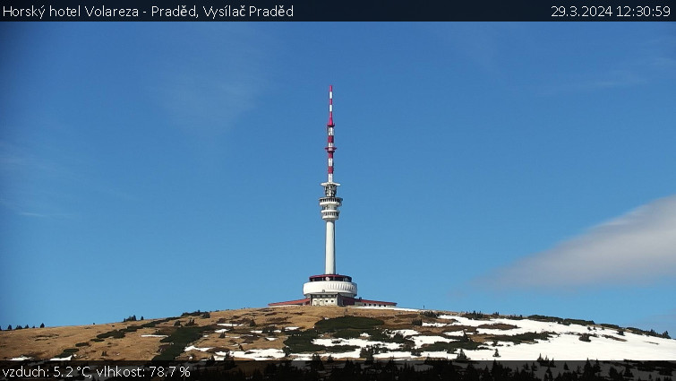 Horský hotel Volareza - Praděd - Vysílač Praděd - 29.3.2024 v 12:30