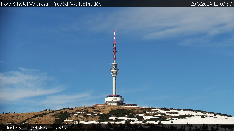 Horský hotel Volareza - Praděd - Vysílač Praděd - 29.3.2024 v 13:00
