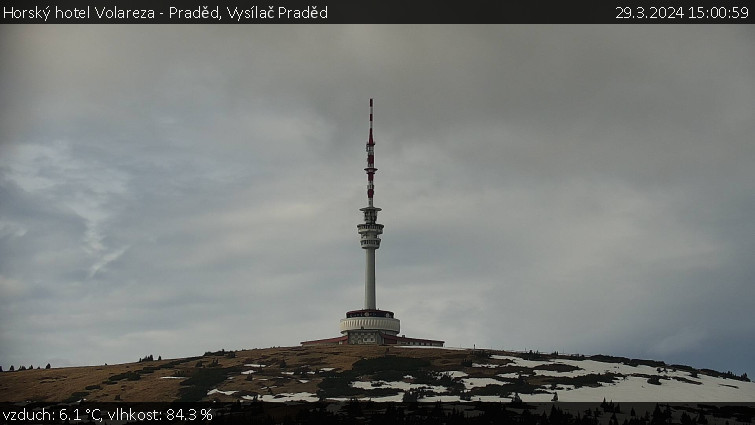 Horský hotel Volareza - Praděd - Vysílač Praděd - 29.3.2024 v 15:00