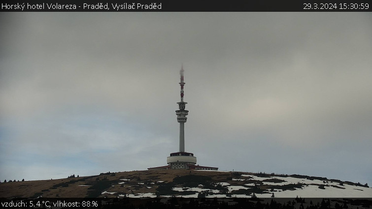 Horský hotel Volareza - Praděd - Vysílač Praděd - 29.3.2024 v 15:30