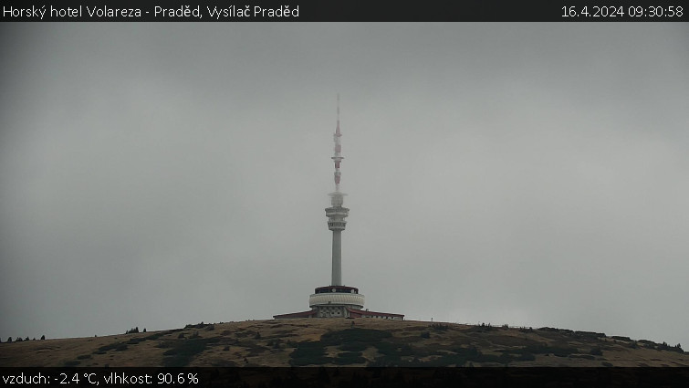 Horský hotel Volareza - Praděd - Vysílač Praděd - 16.4.2024 v 09:30
