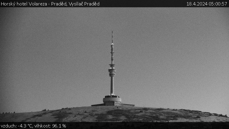 Horský hotel Volareza - Praděd - Vysílač Praděd - 18.4.2024 v 05:00