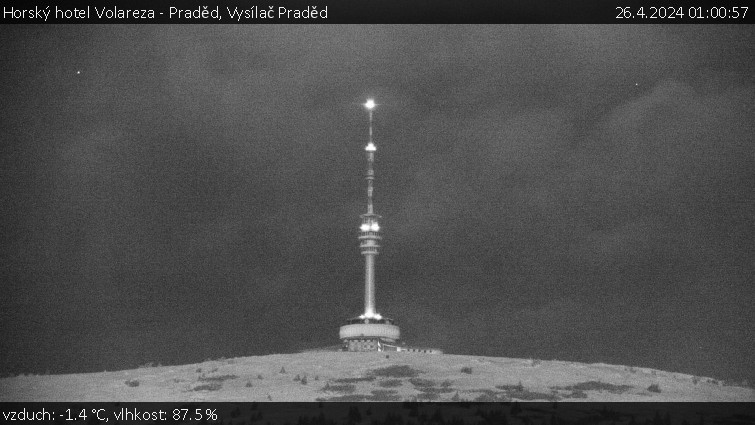 Horský hotel Volareza - Praděd - Vysílač Praděd - 26.4.2024 v 01:00