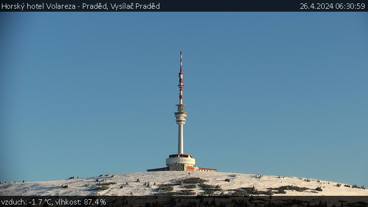 Horský hotel Volareza - Praděd - Vysílač Praděd - 26.4.2024 v 06:30