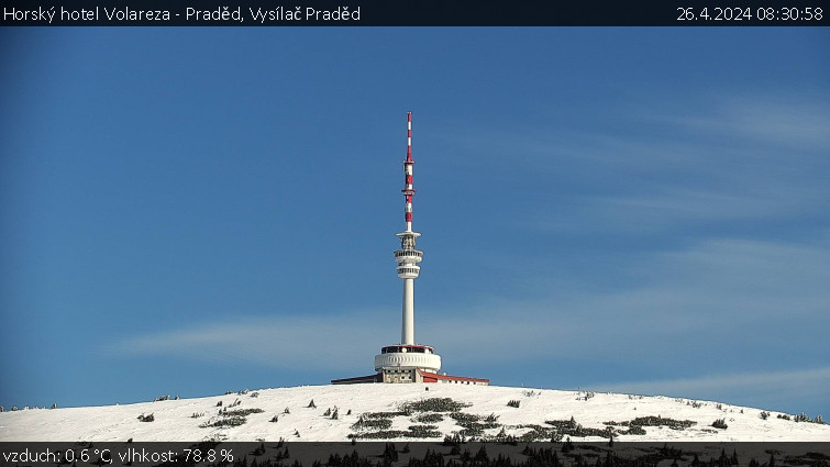 Horský hotel Volareza - Praděd - Vysílač Praděd - 26.4.2024 v 08:30