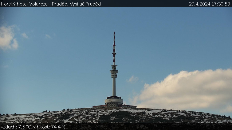 Horský hotel Volareza - Praděd - Vysílač Praděd - 27.4.2024 v 17:30