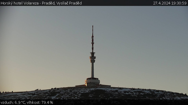 Horský hotel Volareza - Praděd - Vysílač Praděd - 27.4.2024 v 19:30
