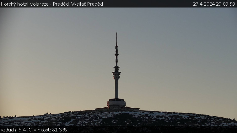 Horský hotel Volareza - Praděd - Vysílač Praděd - 27.4.2024 v 20:00