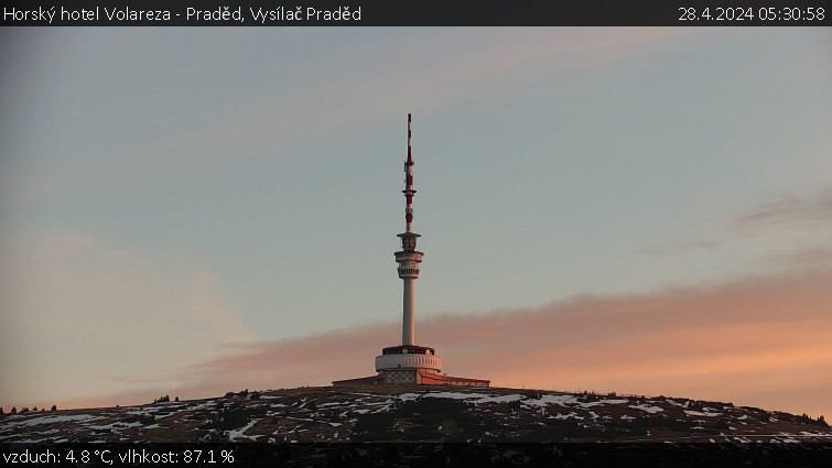 Horský hotel Volareza - Praděd - Vysílač Praděd - 28.4.2024 v 05:30
