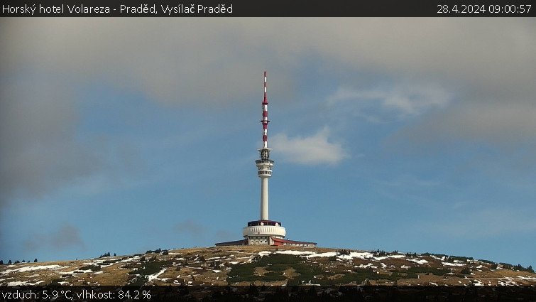 Horský hotel Volareza - Praděd - Vysílač Praděd - 28.4.2024 v 09:00
