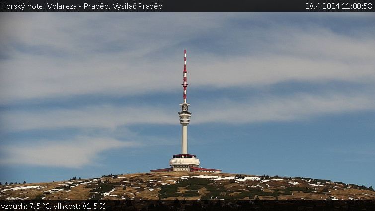 Horský hotel Volareza - Praděd - Vysílač Praděd - 28.4.2024 v 11:00