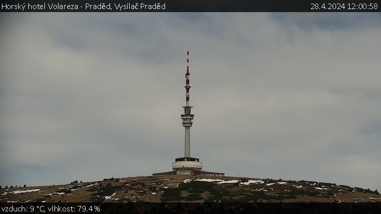 Horský hotel Volareza - Praděd - Vysílač Praděd - 28.4.2024 v 12:00