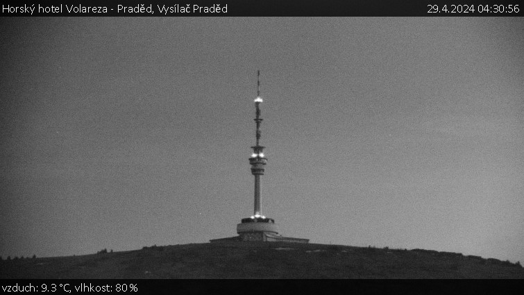 Horský hotel Volareza - Praděd - Vysílač Praděd - 29.4.2024 v 04:30