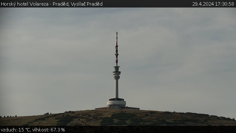 Horský hotel Volareza - Praděd - Vysílač Praděd - 29.4.2024 v 17:30