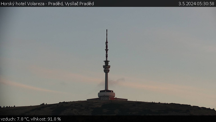 Horský hotel Volareza - Praděd - Vysílač Praděd - 3.5.2024 v 05:30
