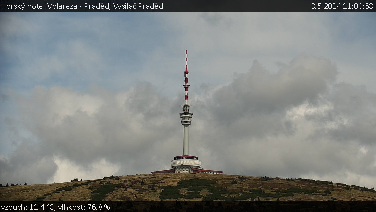 Horský hotel Volareza - Praděd - Vysílač Praděd - 3.5.2024 v 11:00