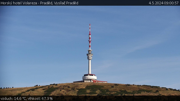 Horský hotel Volareza - Praděd - Vysílač Praděd - 4.5.2024 v 09:00