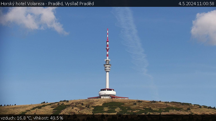 Horský hotel Volareza - Praděd - Vysílač Praděd - 4.5.2024 v 11:00