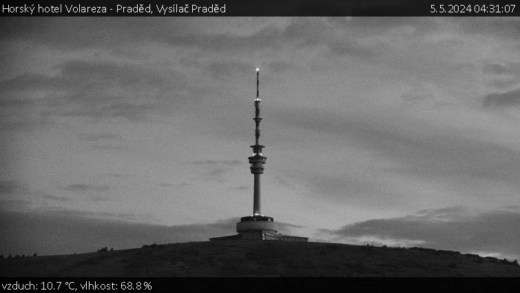Horský hotel Volareza - Praděd - Vysílač Praděd - 5.5.2024 v 04:31