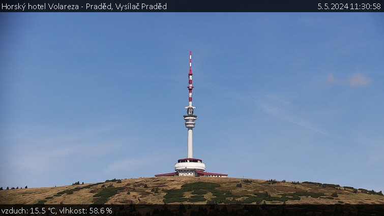 Horský hotel Volareza - Praděd - Vysílač Praděd - 5.5.2024 v 11:30