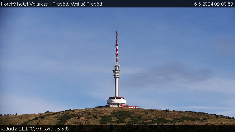 Horský hotel Volareza - Praděd - Vysílač Praděd - 6.5.2024 v 09:00