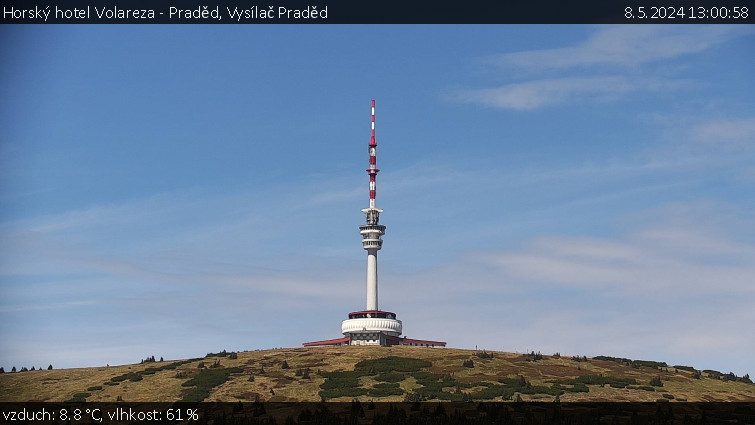 Horský hotel Volareza - Praděd - Vysílač Praděd - 8.5.2024 v 13:00