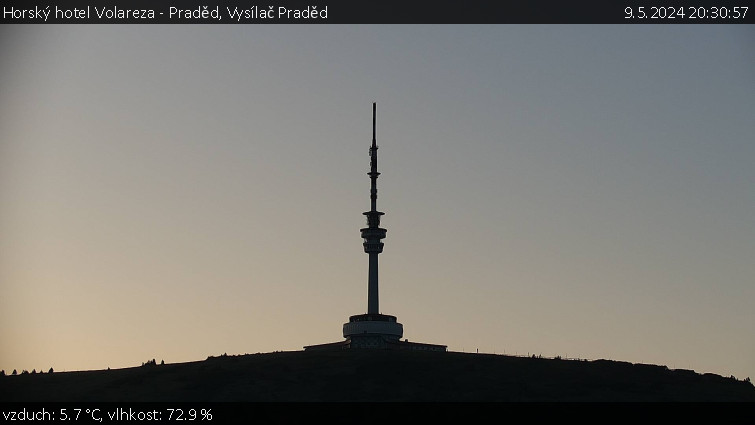Horský hotel Volareza - Praděd - Vysílač Praděd - 9.5.2024 v 20:30